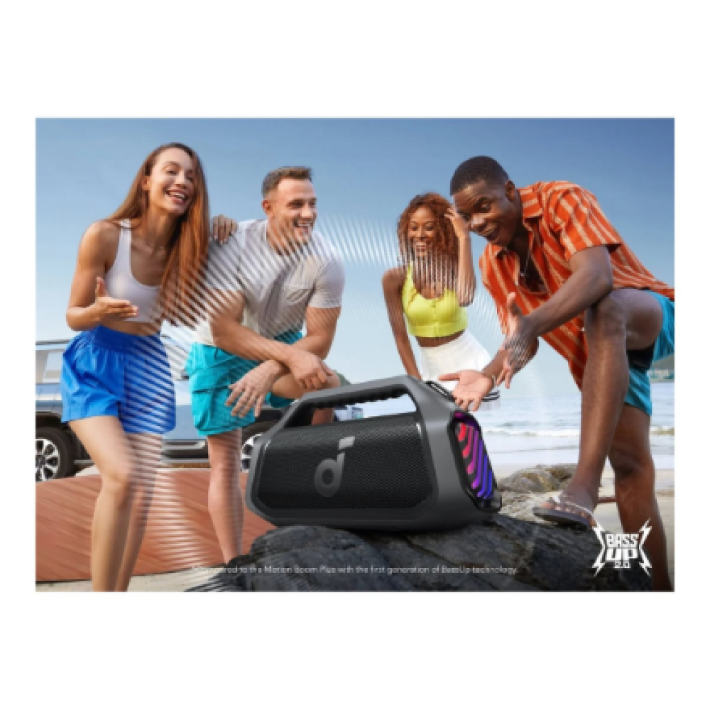 Anker Soundcore Boom 2 Plus A3134 Bluetooth Speaker, Black , Anker Soundcore