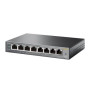 TP-LINK , Smart Switch , TL-SG108PE , Web Managed , Desktop , Gigabit Ethernet (copper) ports quantity 4 , PoE+ ports quantity 4 , Power supply type External