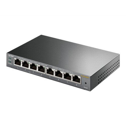 TP-LINK , Smart Switch , TL-SG108PE , Web Managed , Desktop , Gigabit Ethernet (copper) ports quantity 4 , PoE+ ports quantity 4 , Power supply type External