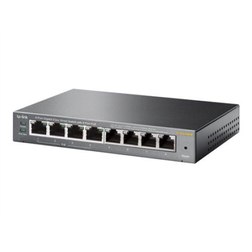TP-LINK , Smart Switch , TL-SG108PE , Web Managed , Desktop , Gigabit Ethernet (copper) ports quantity 4 , PoE+ ports quantity 4 , Power supply type External