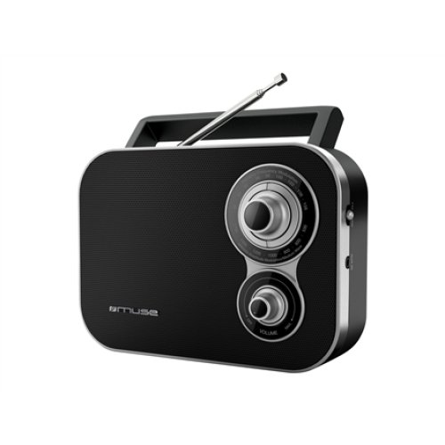 Muse , M-051R , 2-band portable radio , Black