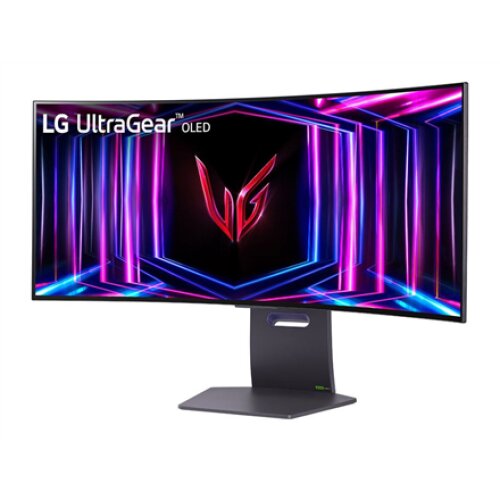 LG , Curved gaming monitor , 34GS95QE-B , 34 , OLED , Ultra-WQHD , 21:9 , 240 Hz , 0.03 ms , 3440 x 1440 pixels , 275 cd/m² , HDMI ports quantity 1 , Black , Warranty 24 month(s)