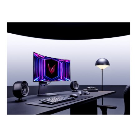 LG , Curved gaming monitor , 34GS95QE-B , 34 , OLED , Ultra-WQHD , 21:9 , 240 Hz , 0.03 ms , 3440 x 1440 pixels , 275 cd/m² , HDMI ports quantity 1 , Black , Warranty 24 month(s)