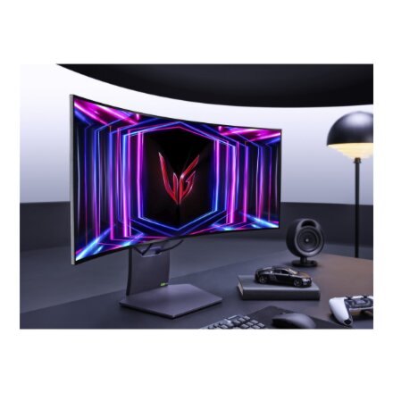 LG , Curved gaming monitor , 34GS95QE-B , 34 , OLED , Ultra-WQHD , 21:9 , 240 Hz , 0.03 ms , 3440 x 1440 pixels , 275 cd/m² , HDMI ports quantity 1 , Black , Warranty 24 month(s)
