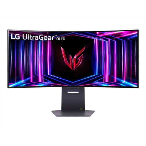 LG , Curved gaming monitor , 34GS95QE-B , 34 , OLED , Ultra-WQHD , 21:9 , 240 Hz , 0.03 ms , 3440 x 1440 pixels , 275 cd/m² , HDMI ports quantity 1 , Black , Warranty 24 month(s)