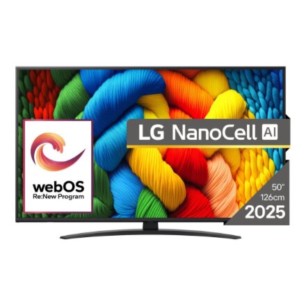 LG 50NANO81A3A , 50 , Smart TV , webOS 25 , UHD , Black