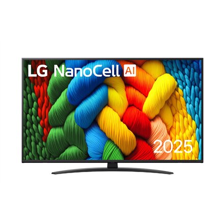 LG 50NANO81A3A , 50 , Smart TV , webOS 25 , UHD , Black