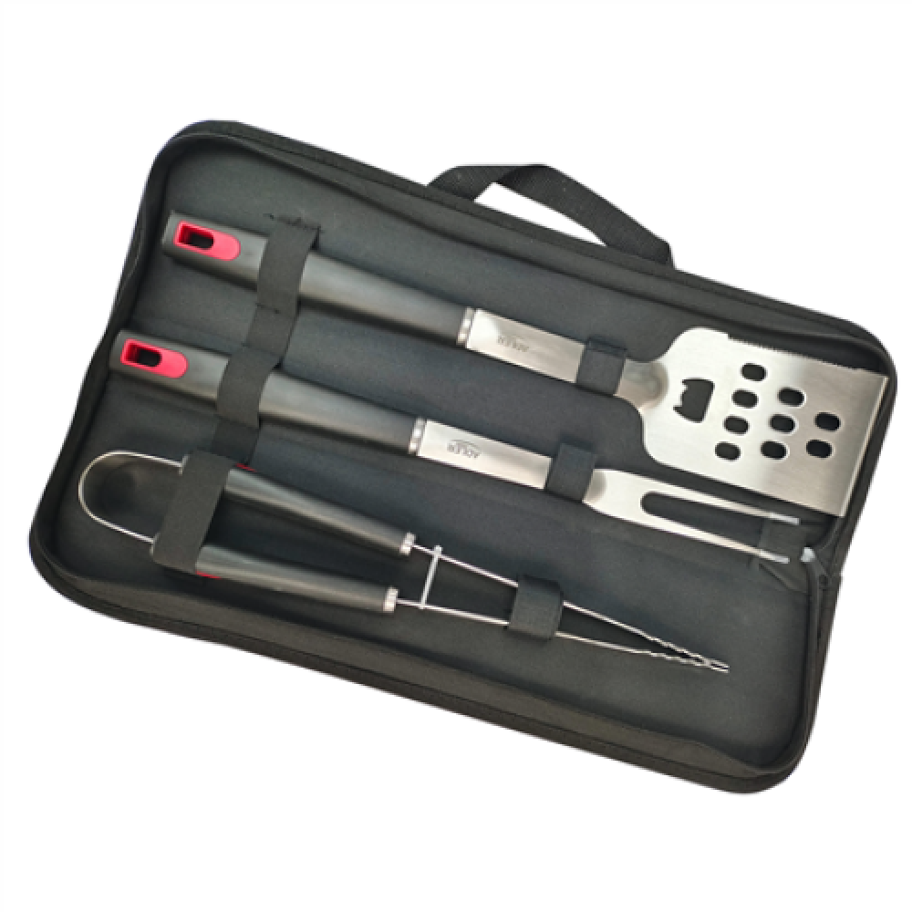Adler , Grill Utensil Set with Carrying Case , AD 6727 , Grill Cutlery Set , 4 pc(s) , Stainless Steel/Black