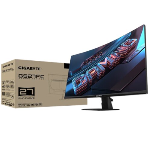 Gigabyte , Gaming Monitor , GS27FC EK1 , 27 , VA , FHD , 16:9 , 180 Hz , 1 ms , 1920 x 1080 , 250 cd/m² , HDMI ports quantity 2 , Black