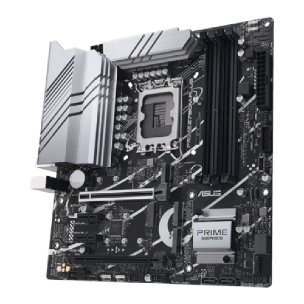 Asus , PRIME Z790M-PLUS , Processor family Intel , Processor socket LGA1700 , DDR5 DIMM , Memory slots 4 , Supported hard disk drive interfaces SATA, M.2 , Number of SATA connectors 4 , Chipset Intel Z790 , mATX
