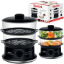 TEFAL , VC140135 Food Steamer , Black , 900 W , Number of baskets 2