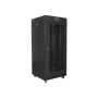 Lanberg , Rack cabinet 19 free-standing 27U/600x600 (flat pack) with mesh door, LCD , FF01-6627-23BL , Black
