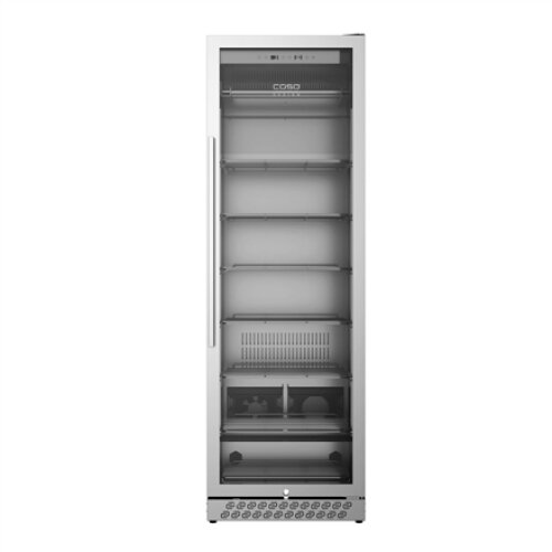 Caso , Dry aging cabinet with compressor technology , DryAged Master 380 Pro , Energy efficiency class Not apply , Food-ageing cabinet with compressor technology , Free standing , Bottles capacity Not apply , Cooling type Compressor technology , Stainless