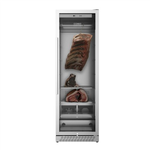 Caso , Dry aging cabinet with compressor technology , DryAged Master 380 Pro , Energy efficiency class Not apply , Food-ageing cabinet with compressor technology , Free standing , Bottles capacity Not apply , Cooling type Compressor technology , Stainless