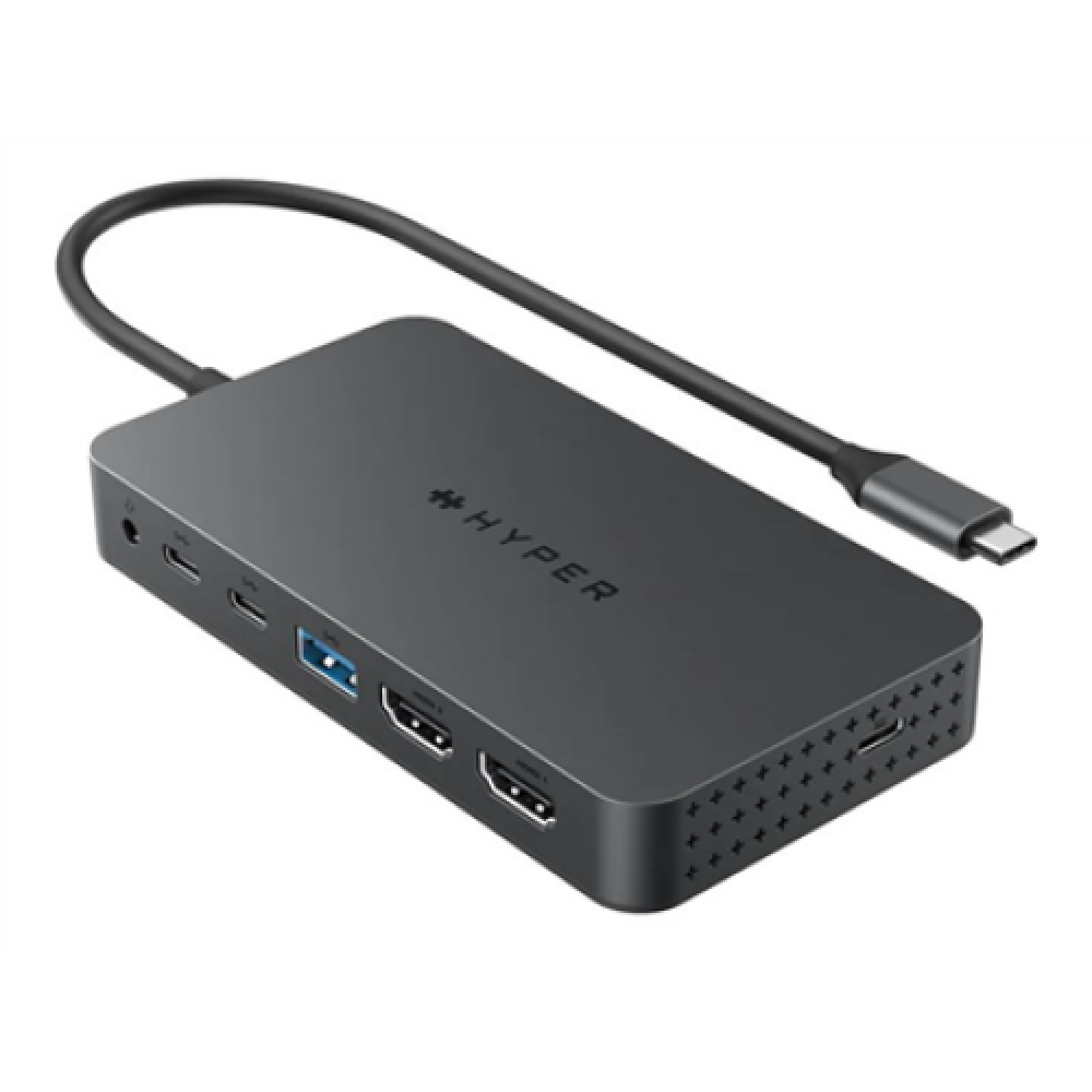 Hyper , HyperDrive Universal USB-C 7-in1 Dual HDMI Mobile Dock for M1/M2 MBAir/Pro , HDMI ports quantity 2