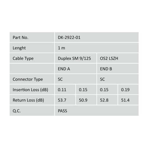 Digitus , Patch Cord , DK-2922-01