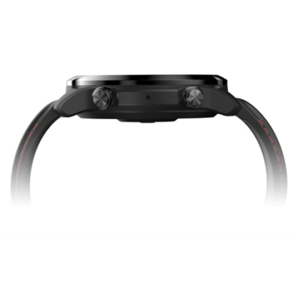 TicWatch Pro 3 GPS Smart watch, NFC, GPS (satellite), Retina AMOLED, Heart rate monitor, Waterproof, Bluetooth, 1 GB, 8 GB, Android, iOS, Wi-Fi, Snapdragon Wear 4100, 22 mm, Black
