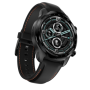 TicWatch Pro 3 GPS Smart watch, NFC, GPS (satellite), Retina AMOLED, Heart rate monitor, Waterproof, Bluetooth, 1 GB, 8 GB, Android, iOS, Wi-Fi, Snapdragon Wear 4100, 22 mm, Black