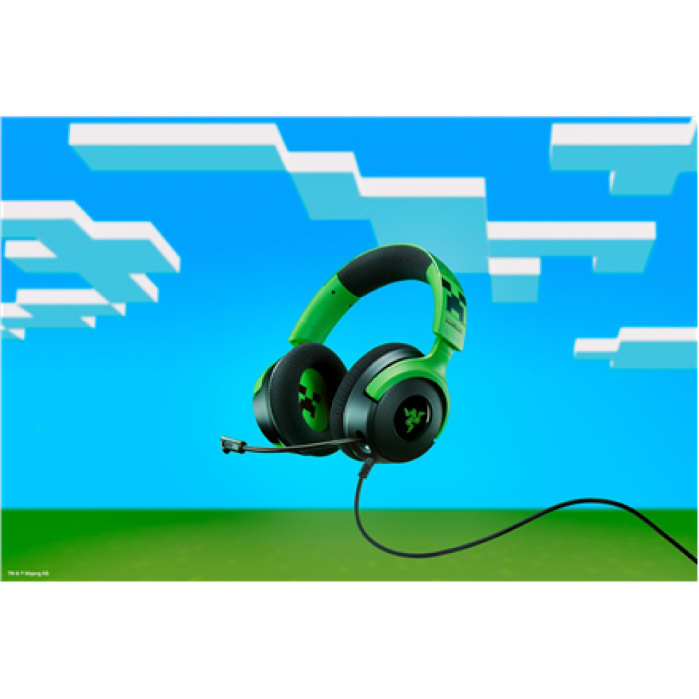 Razer Gaming Headset , Kraken V4 X , Wired , Over-Ear , Microphone , Minecraft Edition