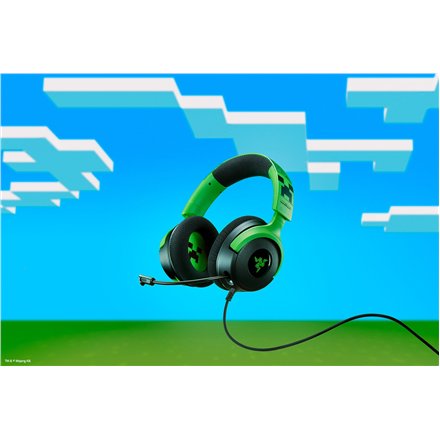 Razer Gaming Headset , Kraken V4 X , Wired , Over-Ear , Microphone , Minecraft Edition