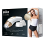 Braun Epilator PL5257 Silk-expert Pro 5 IPL Bulb lifetime (flashes) 400.000 Number of power levels 10 White/Gold