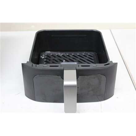SALE OUT. Midea MAD1100DADK Air fryer digital,Two-zone cavity, 6.4L + 4.4L , SALE OUT. Midea Two Zone Airfryer , MAD1100DADK , Power 1850 W , Capacity 4.4/6.4 L , Rapid Air technology , Black , USED, DIRTY, SCRATCHED ON TOP