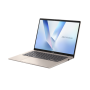 Asus Vivobook 14 X1407QA-LY045W , Platinum Gold , 14 , IPS , WUXGA , 1920 x 1200 pixels , Anti-glare , Snapdragon X , X1 26 100 , 16 GB , LPDDR5X , Solid-state drive capacity 512 GB , Qualcomm Adreno GPU , Windows 11 Home , 802.11ax , Bluetooth version 5.