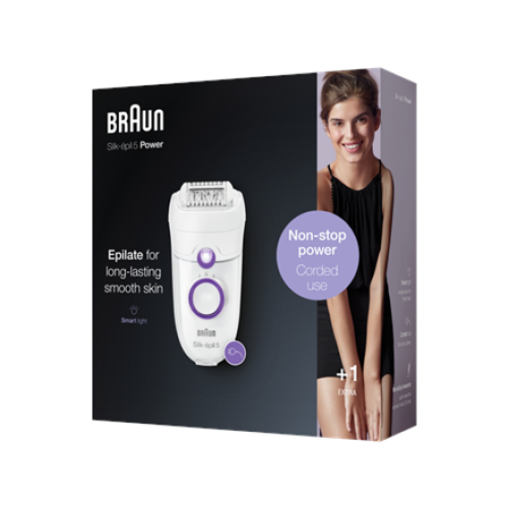 Braun , Epilator , SE5505P Silk-epil , White
