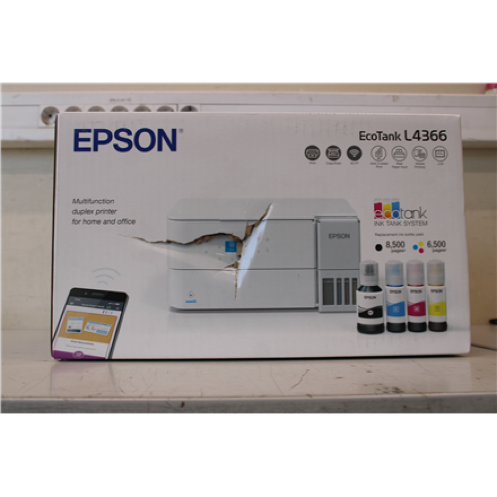 SALE OUT. Epson Multifunctional printer , EcoTank L4366 , Inkjet , Colour , A4 , Wi-Fi , DAMAGED PACKAGING