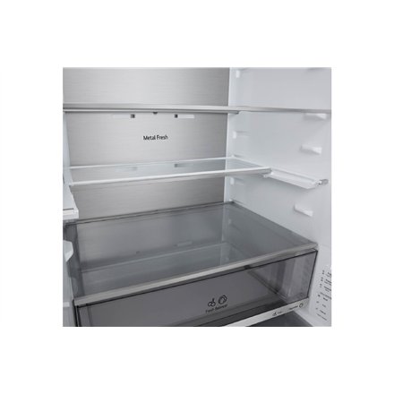 LG Refrigerator , GBBW726CPY , Energy efficiency class C , Free standing , Combi , Height 203 cm , Fridge net capacity 326 L , Freezer net capacity 139 L , Display , 33 dB , Prime Silver