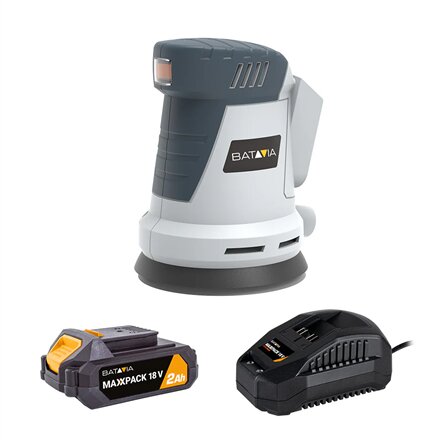Batavia B.V. , Cordless Orbital Sander 125mm, Without battery and charger - 18V