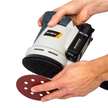 Batavia B.V. , Cordless Orbital Sander 125mm, Without battery and charger - 18V