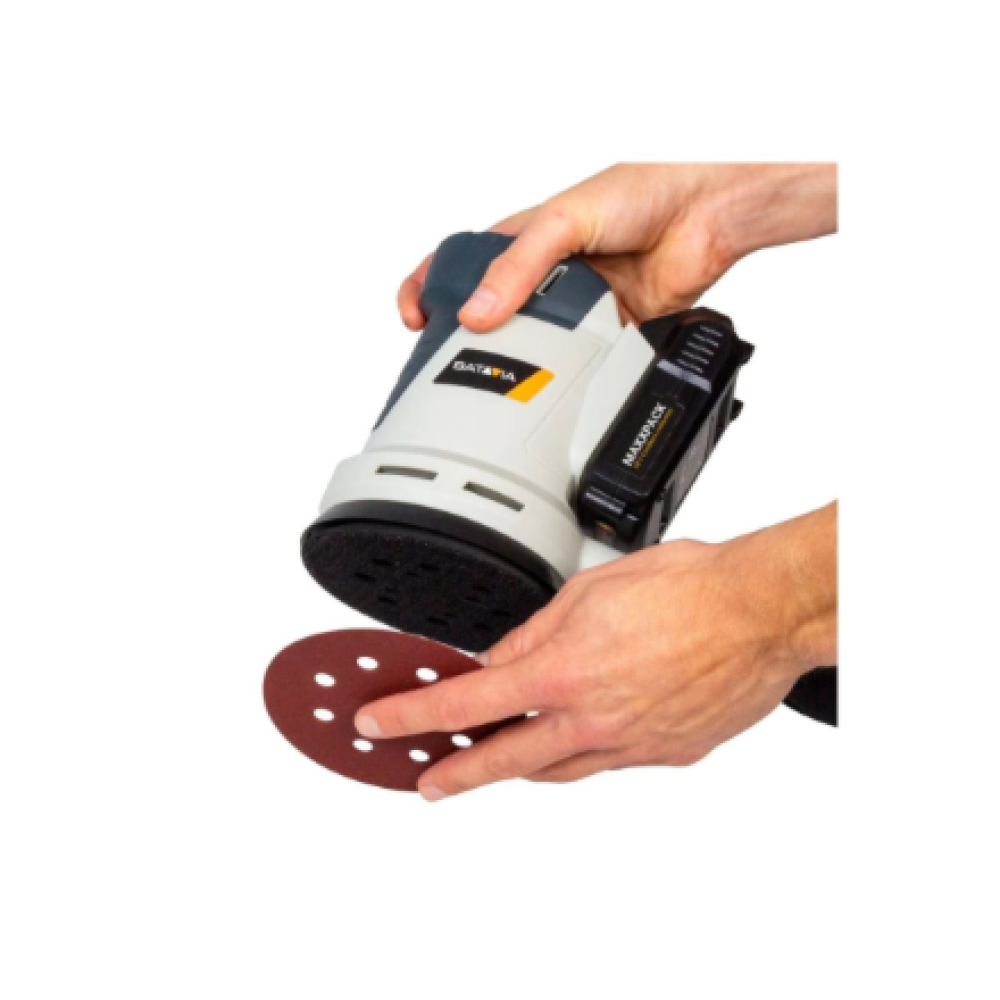 Batavia B.V. 18V Cordless Orbital Sander 125mm; Compact and balanced design for precise sanding