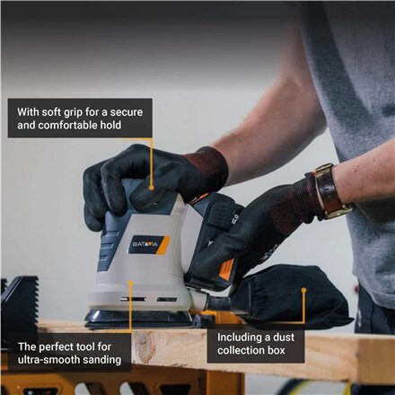 Batavia B.V. , Cordless Orbital Sander 125mm, Without battery and charger - 18V