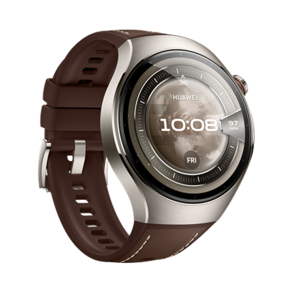Huawei Watch 5 (46mm) , Smart watch , AMOLED , 1.5 inches , Waterproof , Brown