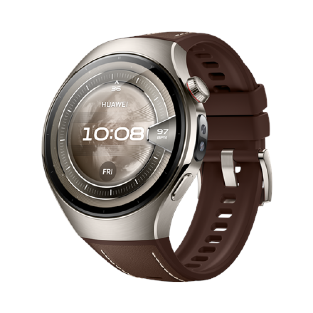 Huawei Watch 5 (46mm) , Smart watch , AMOLED , 1.5 inches , Waterproof , Brown