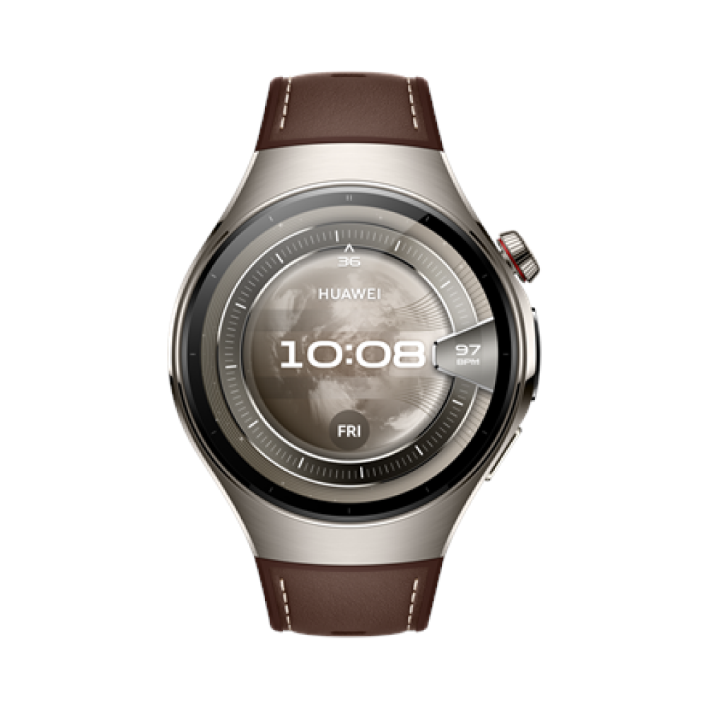 Huawei Watch 5 (46mm) , Smart watch , AMOLED , 1.5 inches , Waterproof , Brown