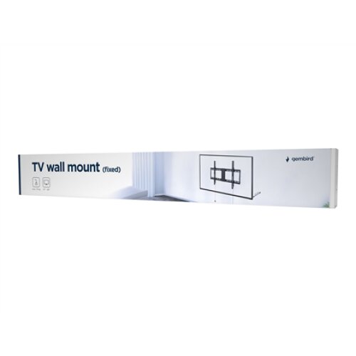 Gembird , Wall mount , WM-80F-01 , Fixed , 37-80 , Maximum weight (capacity) 70 kg , Black
