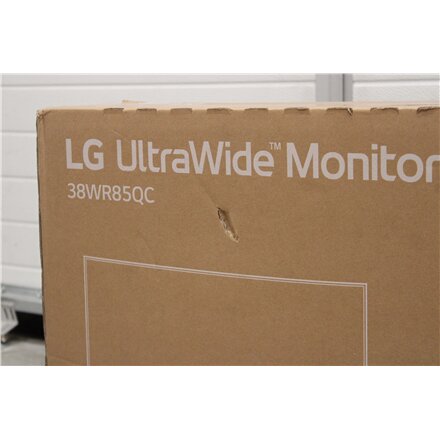 SALE OUT. LG 38WR85QC-W Curved UltraWide Monitor 38/21:9, 3840x1600, HDMI, DisplayPort, USB , LG , 38WR85QC-W , 38 , IPS , 21:9 , 144 Hz , 1 ms , 3840 x 1600 pixels , 450 cd/m² , HDMI ports quantity 2 , Warranty 24 month(s) , DAMAGED PACKAGING