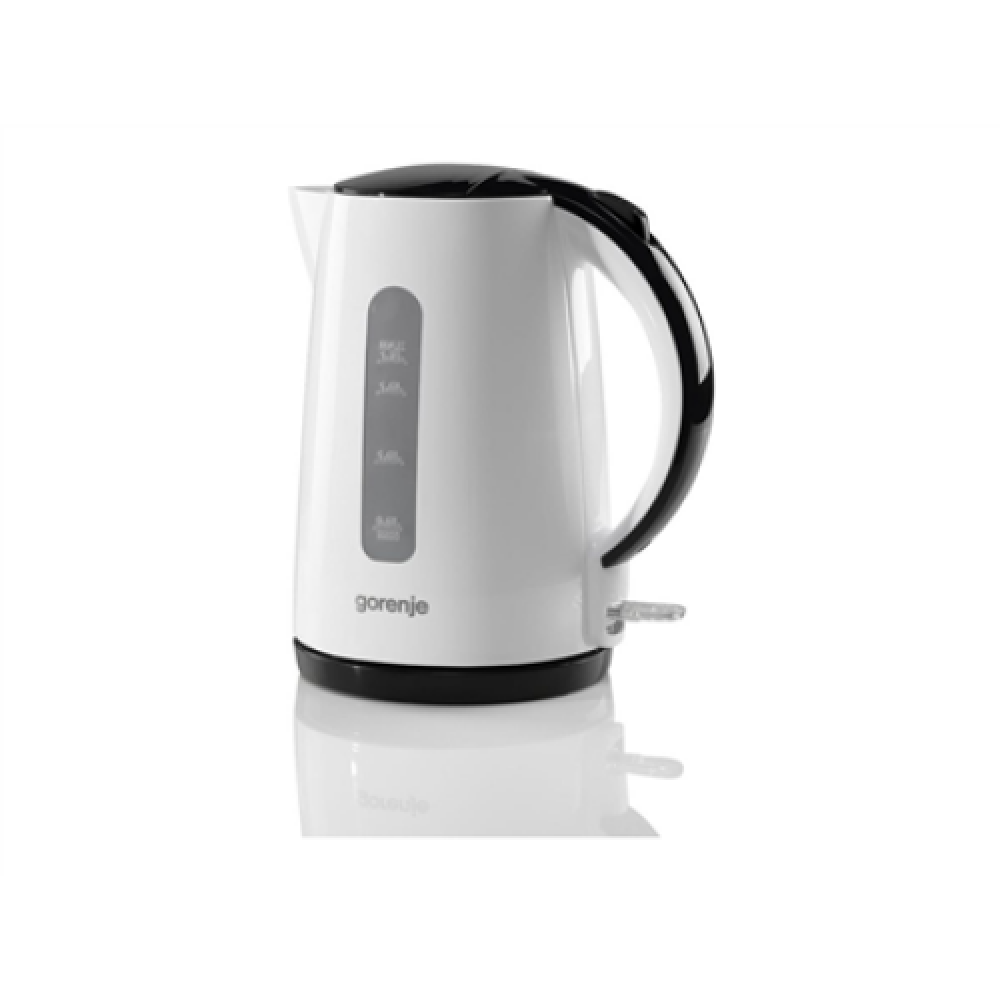 Gorenje , Kettle , K17PLBW , Electric , 2200 W , 1.7 L , Plastic + metal , 360° rotational base , White