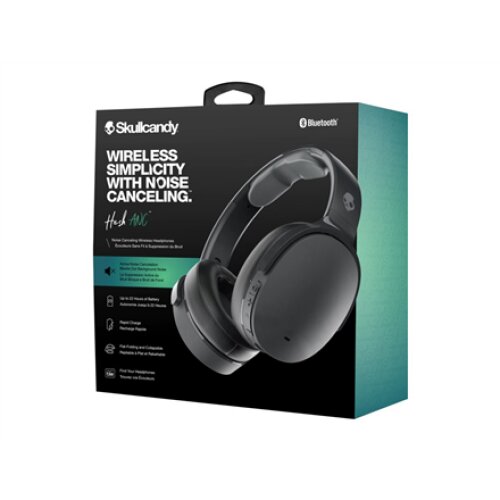 Skullcandy , Wireless Headphones , Hesh ANC , Wireless , Over-Ear , True Black , Noise canceling