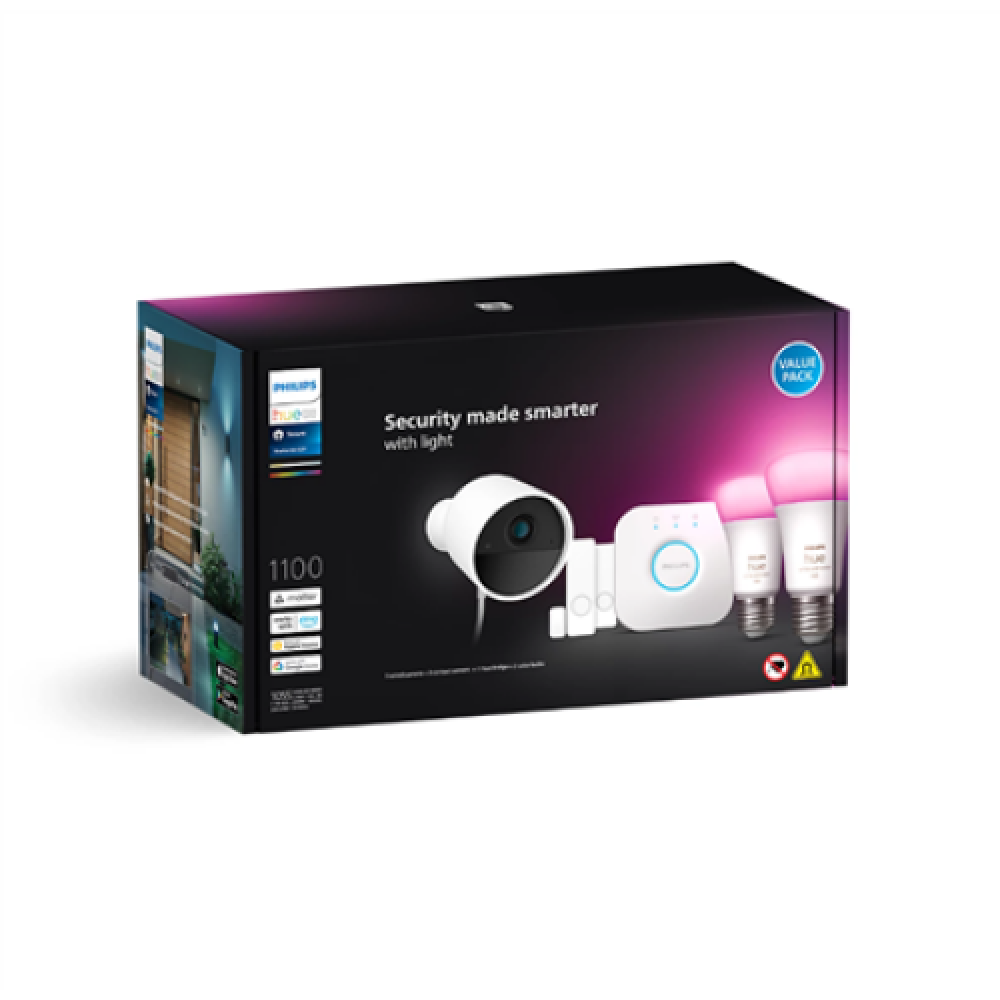 Philips Hue , Secure Camera Set WCA E27, Bridge, Sensors