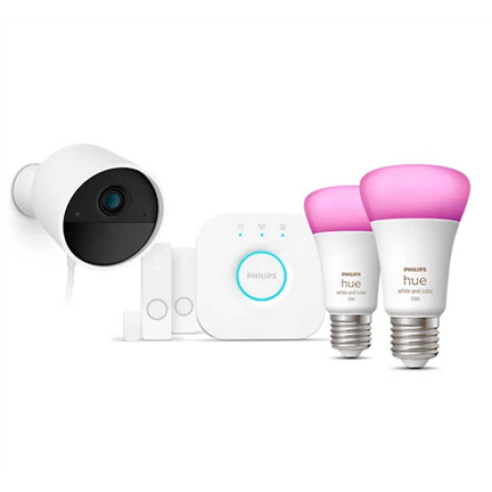 Philips Hue , Secure Camera Set WCA E27, Bridge, Sensors