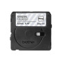 Brother BTAG-135 , White on Clear , Btag