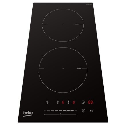 BEKO Hob , HDI32400TO , Induction , Number of burners/cooking zones 2 , Touch control , Timer , Black