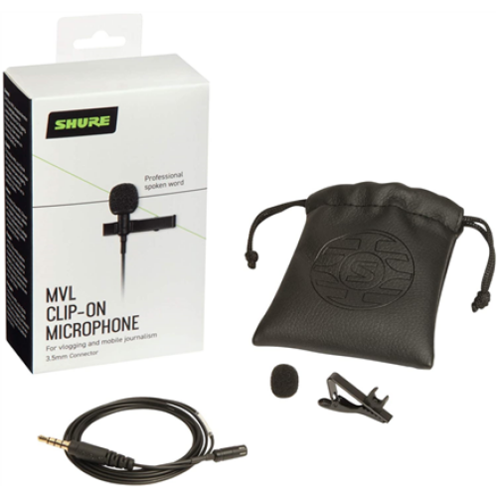Shure MVL Lavalier Microphone for Smartphone or Tablet , Shure