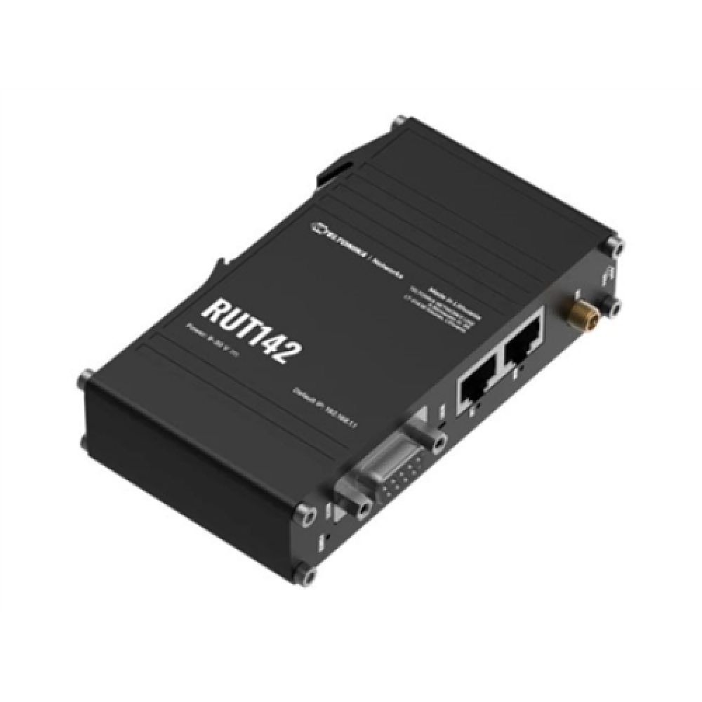 Ethernet Router with RS232 (RUT142000000) , RUT142 , 802.11n , 10/100 Mbit/s , Ethernet LAN (RJ-45) ports 1 , Mesh Support No , MU-MiMO No , No mobile broadband