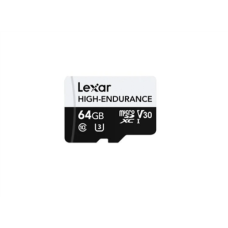 Lexar , Flash Memory Card , High-Endurance , 64 GB , microSDHC , Flash memory class UHS-I