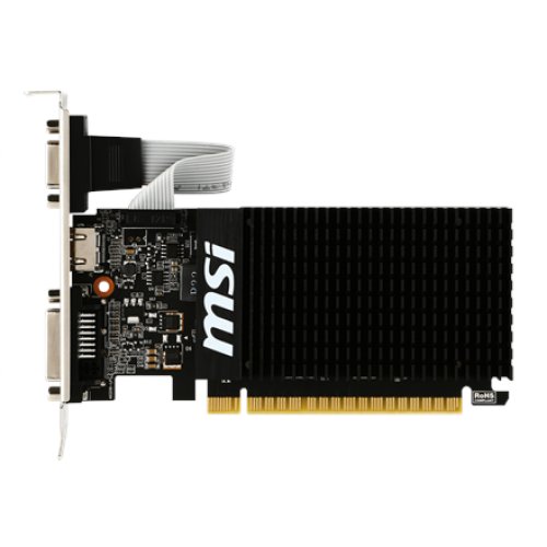 MSI , GT 710 2GD3H LP , NVIDIA , 2 GB , GeForce GT 710 , DDR3 , DVI-D ports quantity 1 , HDMI ports quantity 1 , PCI Express 2.0 x16 (uses x8) , Memory clock speed 1600 MHz , Processor frequency 954 MHz , VGA (D-Sub) ports quantity 1