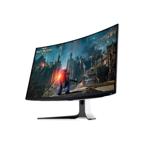 Dell , Curved Screen Gaming Monitor , AW3225QF , 31.6 , OLED , 4K UHD , 16:9 , 240 Hz , 0.03 ms , 3840 x 2160 pixels , 1000 cd/m² , Power connector, Security-lock slot, Joystick, USB-A, USB-B, USB-C, HDMI, DispalyPort , HDMI ports quantity 2 , White / Bla